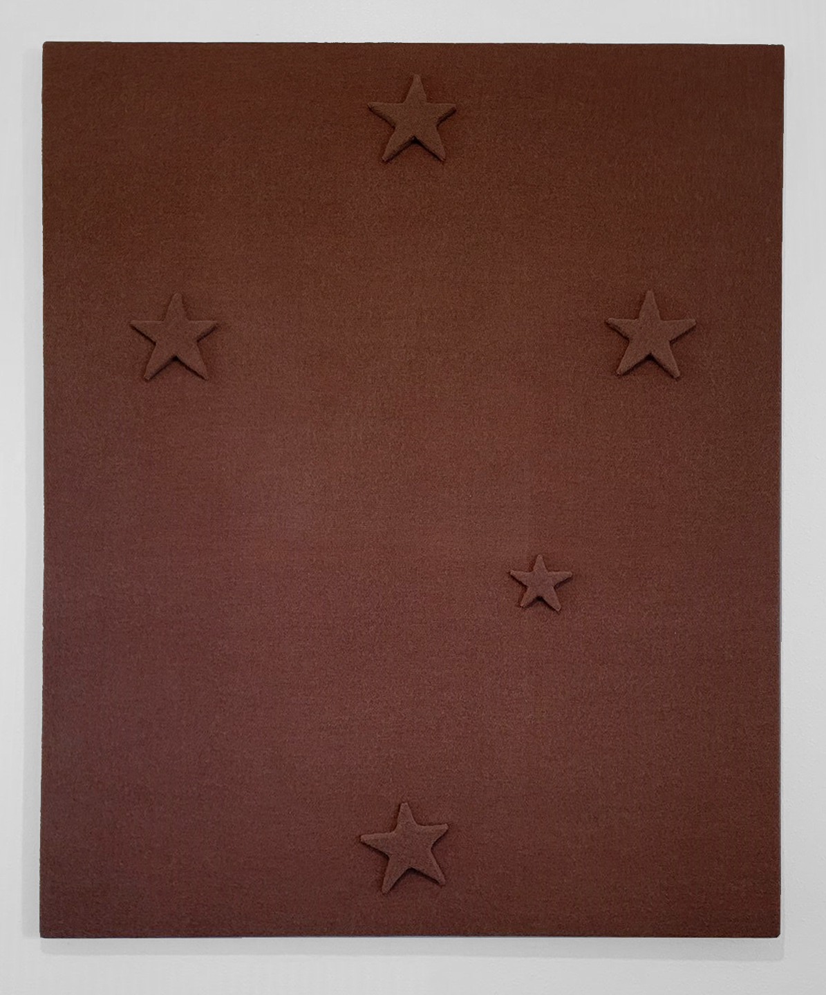 STEVE DEGROODT-Southern Cross 1992, temp photo, Steve DeGroodt blanket over wood 60 x 48 x 45 in. STEVE DEGROODT-Southern Cross 1992, temp photo, Steve DeGroodt blanket over wood 60 x 48 x 45 in.