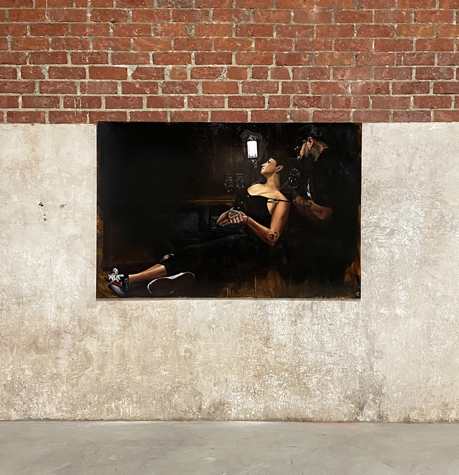 1-DANIE CANSINO-Instagram Danie Cansino, Con Safos, 2021, Oil on plywood
48 x 72 inches