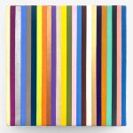  Douglas Meyer, "Small Stripes #1", acrylic on canvas, 4 x 4 inches