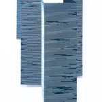 Katy Ann Gilmore, "Fold 25", 2019, acrylic on dibond, 49 x 26 inches
