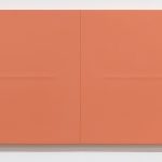 Lies Kraal, "17-2", 2017, acrylic on hardboard panels, 17 x 34 inches (diptych)