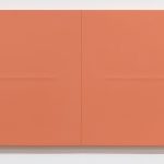 Lies Kraal, "17-2", 2017, acrylic on hardboard panels, 17 x 34 inches (diptych)