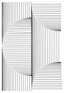 Tim Hawkinson, Buntrek, 2020 Ink on synthetic paper, 60 x 40 inches / 152.4 x 101.6 cm