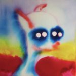 Erin Dunn, Piglina, 2021, Watercolor on canvas, 20 x 20 in : 50.8 x 50.8 cm