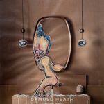 Tanya Haden, Mourning Ritual Bathroom, 2025, Acrylic paint on magazine paper, 10.5 x 9 inches