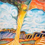 Coronado Arch 1, 2025, Acrylic on Panel, 20 x 16 inches