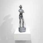 Man, 2026, Cast aluminum, 26 x 6 x 4.5 in / 66.04 x 15.24 x 11.43 cm