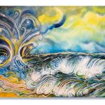 Resounding Erin, Porthmeor, 2026, Acrylic on Panel,  24 x 36 inches