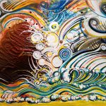 (Untitled) 2025, Acrylic on Panel, 18 x 24, inches