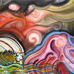 Untitled, 2025, Acrylic on Panel, 18 x 24 inches