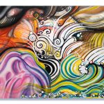 Untitled, 2025, Acrylic on Panel, 24 x 36 inches