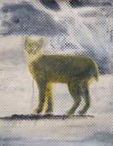 Donnie Molls El Bobcat 1, 2026 Mixed Media oil on paper 16 x 19 in / 40.64 x 48.26 cm Framed: 20.75 x 16.625 / 52.7 x 42.2 cm