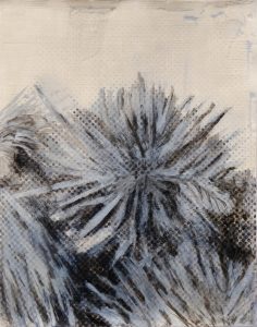 Donnie Molls Palm Piles, 2026 Mixed Media acrylic on paper 16 x 19 in / 40.64 x 48.26 cm Framed: 20.75 x 16.625 / 52.7 x 42.2 cm