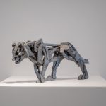 Tiger, 2026, Cast aluminum, 24 x 4 x 10 in / 60.96 x 10.16 x 25.4 cm