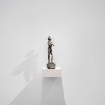 Man, 2026, Cast aluminum, 26 x 6 x 4.5 in / 66.04 x 15.24 x 11.43 cm