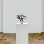 Rider, 2026, Cast aluminum, 19 x 36 x 25 in / 48.26 x 91.44 x 63.5 cm