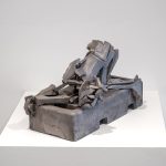 Desperate Figure, 2026, Cast aluminum, 11.5 x 5.5 x 8 in / 29.21 x 13.97 x 20.32 cm
