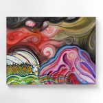 Untitled, 2025, Acrylic on Panel, 18 x 24 inches