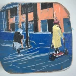 Chen Hua | City Rhythm, 2026 | Acrylic on panel | 5.5 x 5.8 in