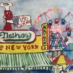Erin Dunn | Nathan's, 2024 | Watercolor on paper | 9 x 12 in