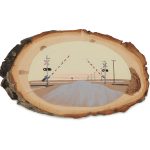 Hilary Baker | XX Crossing, 2022 | Acrylic on birch | 5 x 9 in