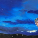 Katherine Kesey | View from Griffith Park on Fourth of July, 2026 | Oil on canvas | 20 x 10 in Kelly Berg | Lighthouse of the Mediterranean, 2026 | Acrylic on wood | 5 x 7 in