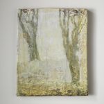 Lucas Reiner | Falls Village #15, 2022 | Tempera on muslin on wood | 10.38 x 8 in