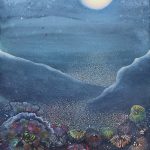 Laura Ball | Shimmer, 2026 | Watercolor, colored pencil, and gouache on paper | 20 x 16 x 1 in