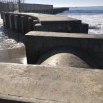 Robert Dean | Storm Drain in Playa del Ray Before the Shutterburg Tumbled In, 2024 | Digital archival print | 4.75 x 3.25 in (framed)