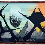 Senon Williams | My body, nobody, 2026 | Flashe and acrylic on canvas | 12.75 x 16.75 in (framed)