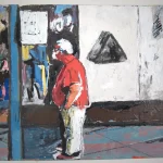 Chen Hua | Standing Still, 2026 | Acrylic on panel | 5.8 x 7.2 in