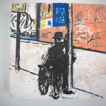 Chen Hua | Waiting for the Light, 2026 | Acrylic on panel | 7.5 x 7.5 in
